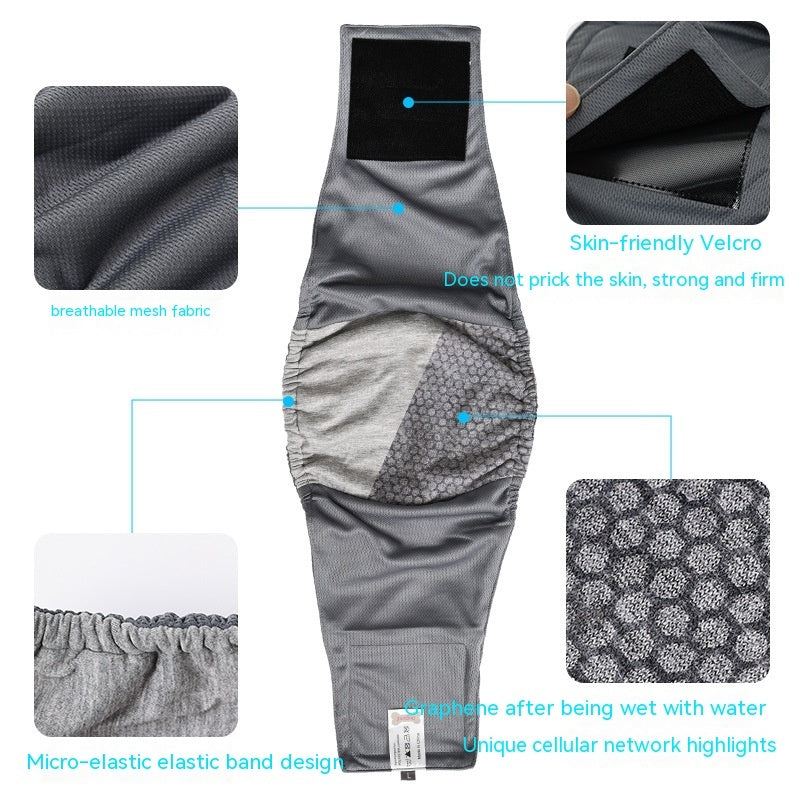 HKM-222099 Men's Graphene Anti-Harassment Dog Diaper Bellyband for Comfortable Wear