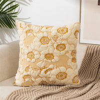 HKM-222227 Pastoral Floral Embroidered Cushion Cover 45x45CM - Nordic Style