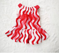 HKM-222291 Cotton Princess Bow Skirt for Dogs and Cats - Red, Multiple Sizes Available