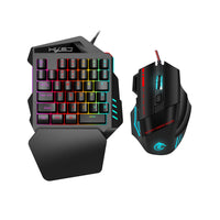 HKM-222291 Single-Handed Wired Gaming Keyboard Left Glove with Backlight and Waterproof Design