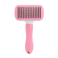 HKM-222355 Self-Cleaning Stainless Steel Pet Comb for Cats and Dogs - Floating Hair Removal Tool