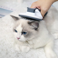 HKM-222355 Self-Cleaning Stainless Steel Pet Comb for Cats and Dogs - Floating Hair Removal Tool