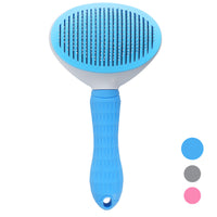 HKM-222355 Self-Cleaning Stainless Steel Pet Comb for Cats and Dogs - Floating Hair Removal Tool