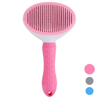 HKM-222355 Self-Cleaning Stainless Steel Pet Comb for Cats and Dogs - Floating Hair Removal Tool