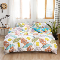 HKM-222419 Washed Cotton Cartoon Anime Four-Piece Bedding Set in Multiple Sizes