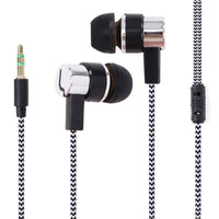 HKM-222483 Electroplated Wired Earphones with 3.5mm Plug - Universal Compatibility, Environmentally Friendly Silicone Earplugs