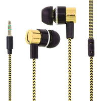 HKM-222483 Electroplated Wired Earphones with 3.5mm Plug - Universal Compatibility, Environmentally Friendly Silicone Earplugs