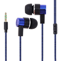 HKM-222483 Electroplated Wired Earphones with 3.5mm Plug - Universal Compatibility, Environmentally Friendly Silicone Earplugs