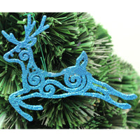 HKM-222547 Hollow Plastic Flying Deer Pendant for Christmas Tree Decoration