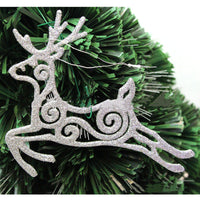 HKM-222547 Hollow Plastic Flying Deer Pendant for Christmas Tree Decoration