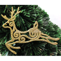HKM-222547 Hollow Plastic Flying Deer Pendant for Christmas Tree Decoration
