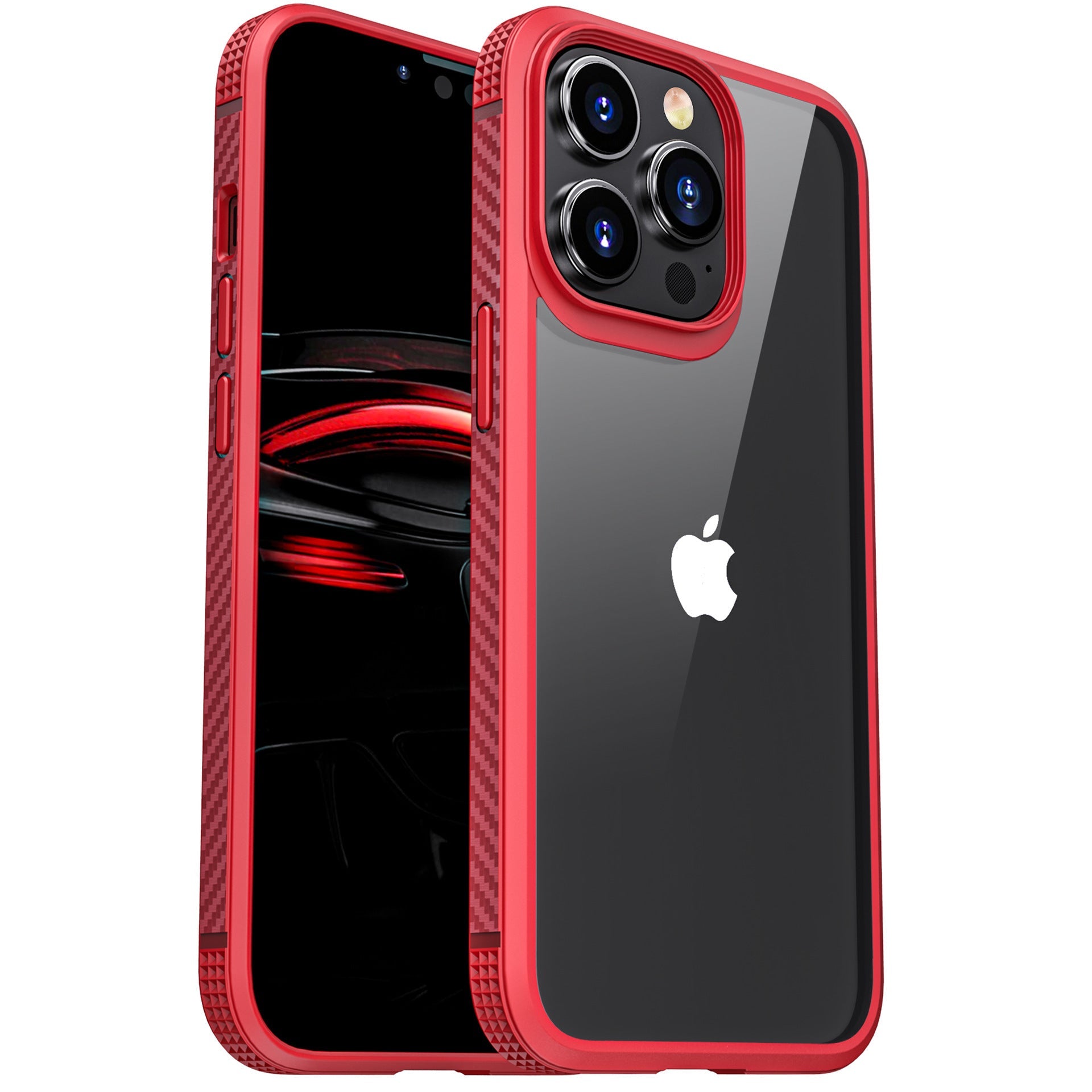 HKM-222675 Transparent All-Inclusive Anti-Drop Phone Case for Apple iPhone 13 Series - Simple Design with Pure Color Options