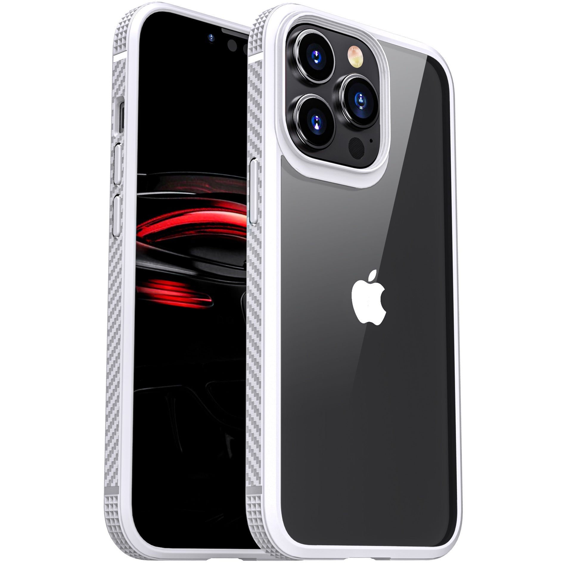 HKM-222675 Transparent All-Inclusive Anti-Drop Phone Case for Apple iPhone 13 Series - Simple Design with Pure Color Options