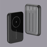 HKM-222803 15W Magnetic Wireless Power Bank with Multi-U Port Output - 5000mAh, Available in Blue, Green, Gray