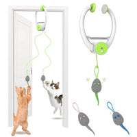 HKM-222867 Electric Interactive Toy Mouse with Colorful Motion for Pets - Automatic Door Holder