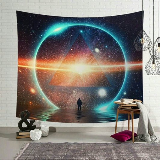 KTX-223123 Cosmic Revelation Handmade Tapestry - 100% Polyester Decor