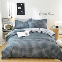 HKM-223379 Cotton Twill Three or Four-Piece Bedding Set with Plant Flower Pattern