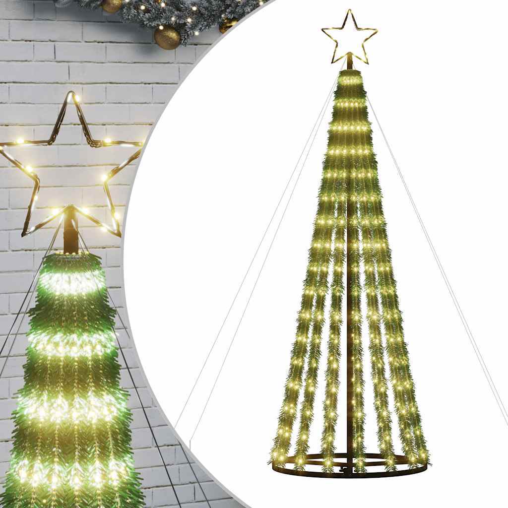 HKM-223379 Warm White LED Christmas Tree with 275 Lights - 180 cm Compact Design