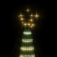 HKM-223379 Warm White LED Christmas Tree with 275 Lights - 180 cm Compact Design