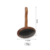 HKM-223507 Solid Wood Pet Comb for Effective Grooming and Hair Removal