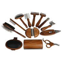 HKM-223507 Solid Wood Pet Comb for Effective Grooming and Hair Removal