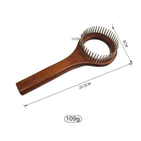 HKM-223507 Solid Wood Pet Comb for Effective Grooming and Hair Removal