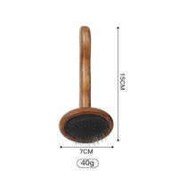 HKM-223507 Solid Wood Pet Comb for Effective Grooming and Hair Removal