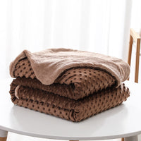 HKM-223571 Super Soft Double-Layer Lambswool Blanket, 150x200cm, All-Season Comfort, Multiple Colors
