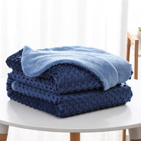 HKM-223571 Super Soft Double-Layer Lambswool Blanket, 150x200cm, All-Season Comfort, Multiple Colors