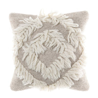 HKM-223699 Hand-Woven Striped Wool Pillowcase with PP Cotton Filling, 45x45CM