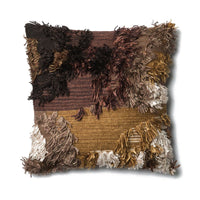 HKM-223699 Hand-Woven Striped Wool Pillowcase with PP Cotton Filling, 45x45CM