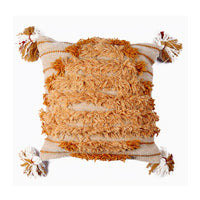 HKM-223699 Hand-Woven Striped Wool Pillowcase with PP Cotton Filling, 45x45CM