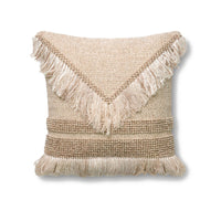 HKM-223699 Hand-Woven Striped Wool Pillowcase with PP Cotton Filling, 45x45CM