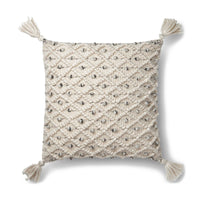 HKM-223699 Hand-Woven Striped Wool Pillowcase with PP Cotton Filling, 45x45CM