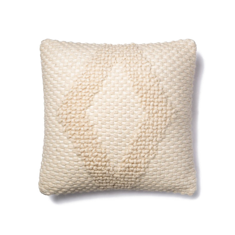 HKM-223699 Hand-Woven Striped Wool Pillowcase with PP Cotton Filling, 45x45CM