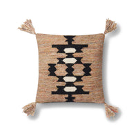 HKM-223699 Hand-Woven Striped Wool Pillowcase with PP Cotton Filling, 45x45CM