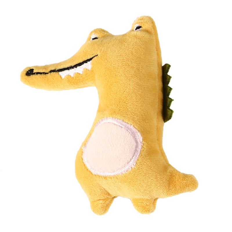 HKM-223763 Plush Cat Toy with Catnip: Cute Bear, Kangaroo, Crocodile & Mouse Designs