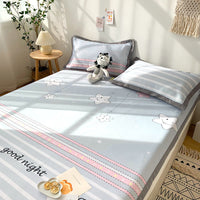 HKM-223891 Soft Ice Silk Washable Folding Bed Mat - Summer Comfort (1.8M, 1.5M, 1.2M)