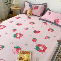 HKM-223891 Soft Ice Silk Washable Folding Bed Mat - Summer Comfort (1.8M, 1.5M, 1.2M)