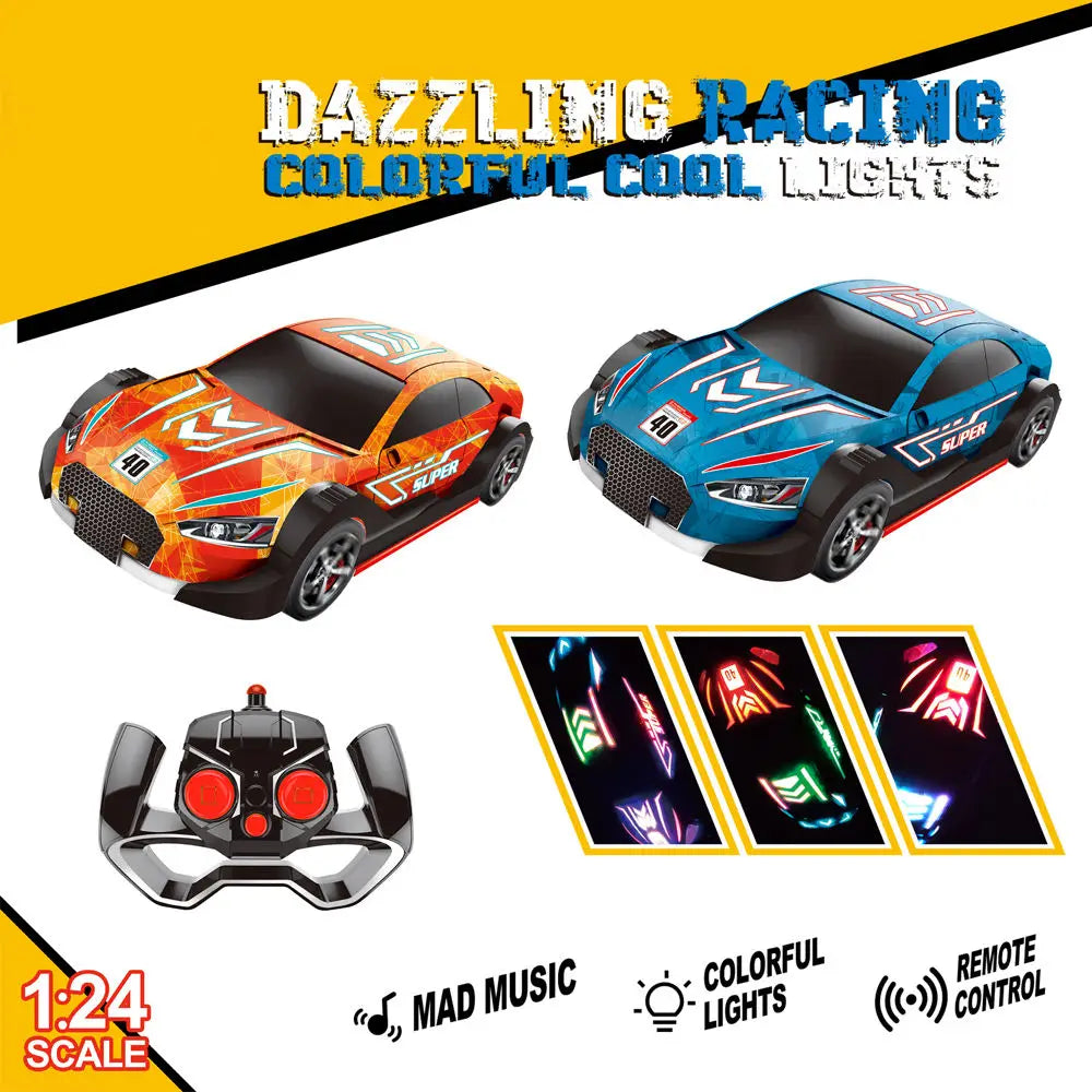 HKM-224147 1/24 Scale Remote Control Stunt Car - High Speed Drift Racing Vehicle for Kids