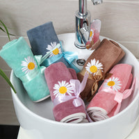 HKM-224147 Coral Fleece Thick Bath Towel with Strong Water Absorption - 70 x 140 cm in Pink, Green, Blue, Brown, or Purple
