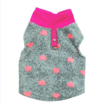 HKM-224147 Cozy Dog Hoodie with Classic Christmas Patterns - Fluffy Pullover for Winter Fun