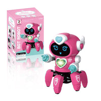 HKM-224275 Interactive Six-Claw Dancing Robot with LED Lights and Music for Kids