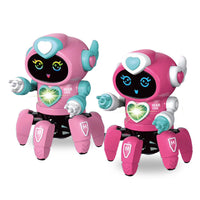 HKM-224275 Interactive Six-Claw Dancing Robot with LED Lights and Music for Kids