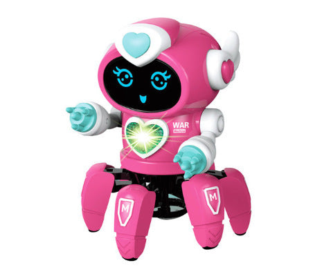 HKM-224275 Interactive Six-Claw Dancing Robot with LED Lights and Music for Kids