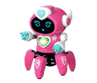 HKM-224275 Interactive Six-Claw Dancing Robot with LED Lights and Music for Kids