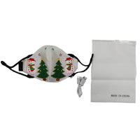 HKM-224339 Glowing Christmas Party Mask with Adjustable Cord, 14cm x 22cm, 200mAh Battery for 2-3 Hours Use