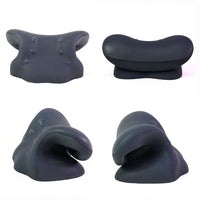 HKM-224403 Cervical Traction Pillow with Heating and Massage Function, Pure Cotton Fabric, Single Use, Available in Blue or Grey
