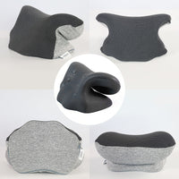 HKM-224403 Cervical Traction Pillow with Heating and Massage Function, Pure Cotton Fabric, Single Use, Available in Blue or Grey