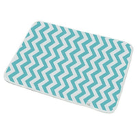 HKM-224403 Waterproof Breathable Cotton Changing Pad with EVA Backing - 60x75cm Black Stars Pattern